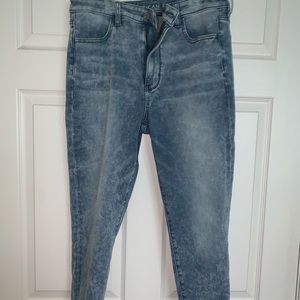 American eagle bleach wash skinny jeans
